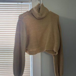 Princess Polly Cropped Turtleneck Sweater
